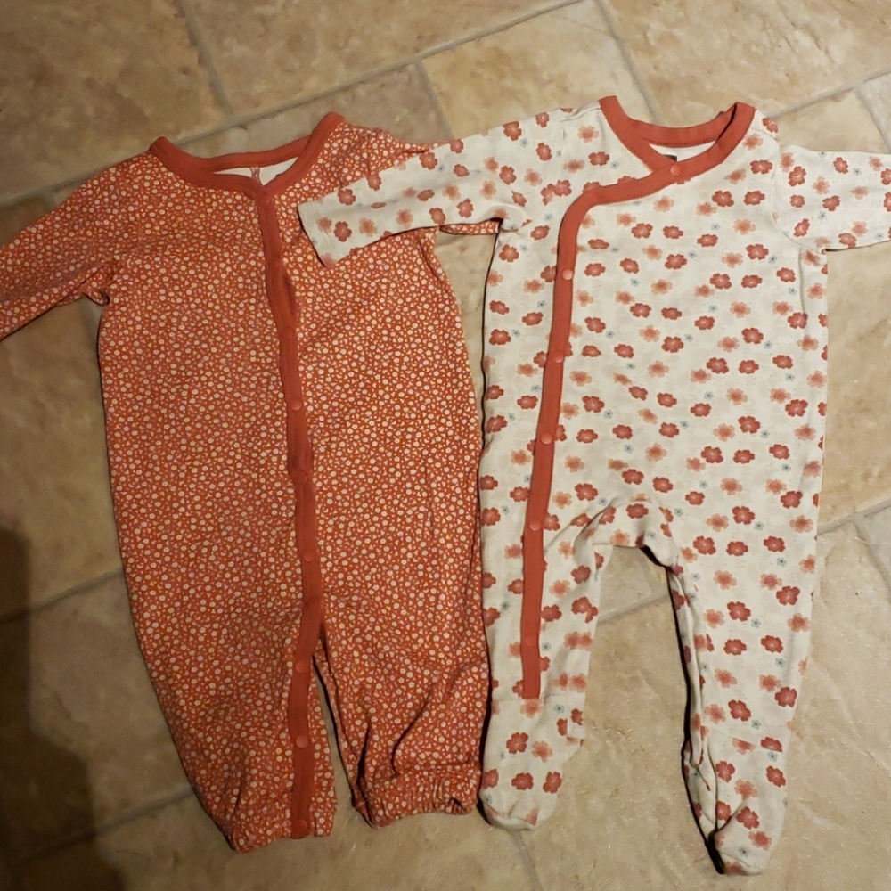 Two sleepers by Tea Collection - size 0-3 months